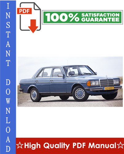 Thumbnail Mercedes-Benz W123 Workshop Service Repair Manual