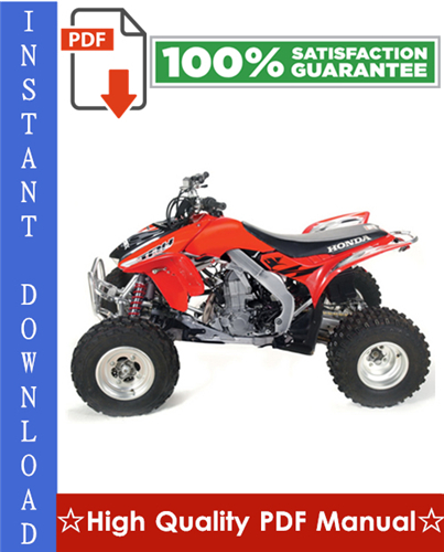 Thumbnail Honda TRX450R / TRX450ER Workshop Service Repair Manual 2004-2006 Download Thumbnail Honda TRX450R / TRX450ER Workshop Service Repair Manual 2004-2006 Download