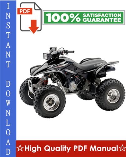 Thumbnail Honda TRX300EX / TRX300X Workshop Service Repair Manual 2007-2009 Download