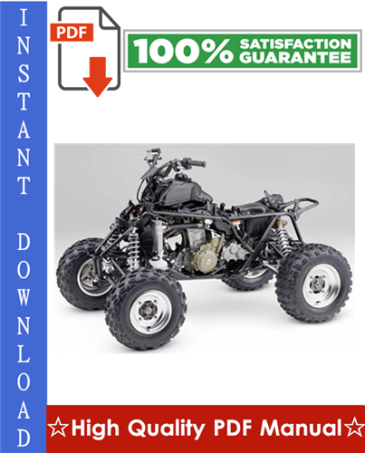 Thumbnail Honda TRX700XX Workshop Service Repair Manual 2008-2009 Download