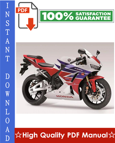 Thumbnail Honda CBR600RR Motorcycle Workshop Service Repair Manual 2007-2008 Download