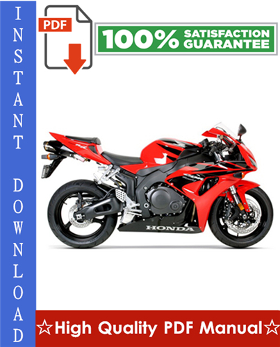 Thumbnail Honda CBR1000RR Motorcycle Workshop Service Repair Manual 2008-2009 Download