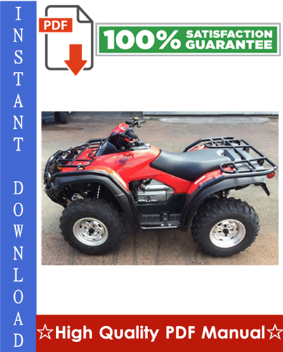 Thumbnail 2003 Honda TRX650FA Rincon ATV Workshop Service Repair Manual