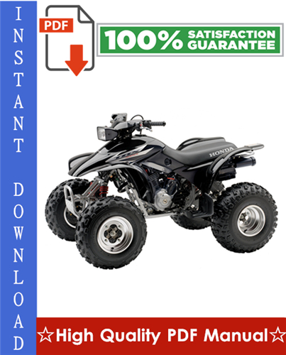 Thumbnail Honda TRX300EX Sportrax Workshop Service Repair Manual 2001-2006 Download