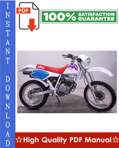 Thumbnail Honda XR250R Workshop Service Repair Manual 1996-2004 Download