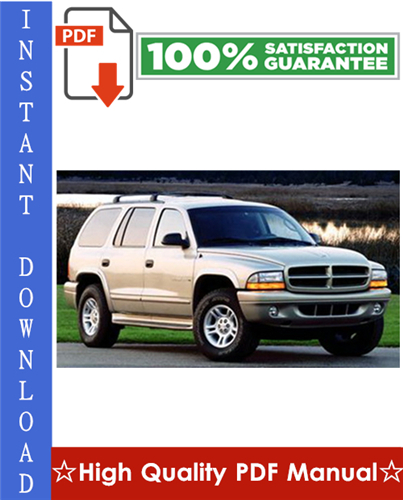 2000 Dodge Durango Workshop Service Repair Manual - Tradebit