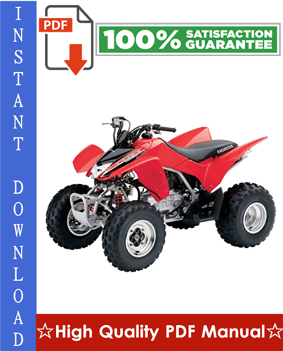 Honda TRX250EX Sportrax Workshop Service Repair Manual 2001-2005