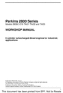Thumbnail PERKINS 2800 SERIES INDUSTRIAL ENGINE SERVICE MANUAL Thumbnail PERKINS 2800 SERIES INDUSTRIAL ENGINE SERVICE MANUAL