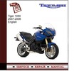 Thumbnail Triumph Tiger 1050 2007-2008 Workshop Service Manual