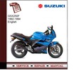 Thumbnail Suzuki GSX 250F 92-94 Service Manual
