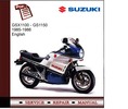 Thumbnail Suzuki GSX1100 - GS1150 1985-1986 Service Manual