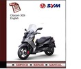 Thumbnail SYM Citycom 300i Service Manual