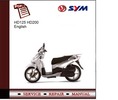 Thumbnail SYM HD125 HD200 Service Manual