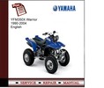 Thumbnail Yamaha YFM350X Warrior 1990-2004 Service Manual