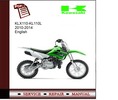 Thumbnail Kawasaki KLX110 - KL110L 2010-2014 Service Manual Thumbnail Kawasaki KLX110 - KL110L 2010-2014 Service Manual