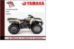 Thumbnail Yamaha yfm400fwa(M) 2000 workshop Service repair Manual 