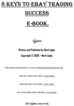 Thumbnail Eight Keys to Ebay Trading Success
