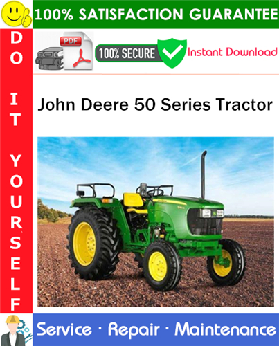 Thumbnail John Deere 50 Series Tractor Service Repair Manual PDF Download ◆