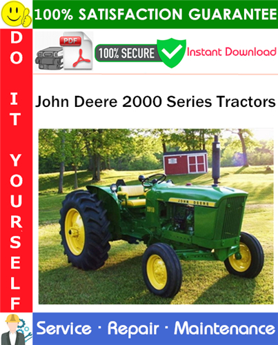 Thumbnail John Deere 2000 Series Tractors Service Repair Manual PDF Download (SM2035) ◆ Thumbnail John Deere 2000 Series Tractors Service Repair Manual PDF Download (SM2035) ◆
