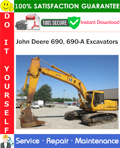 Thumbnail John Deere 690, 690-A Excavators Service Repair Manual PDF Download ◆