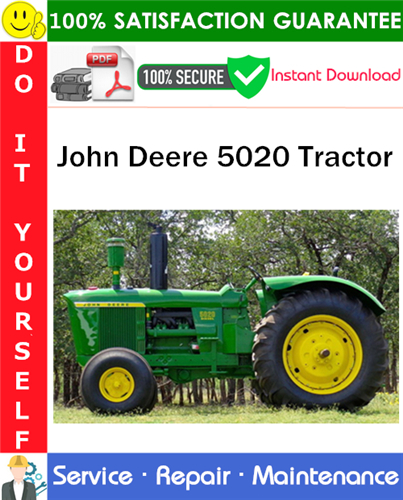 Thumbnail John Deere 5020 Tractor Service Repair Manual PDF Download ◆