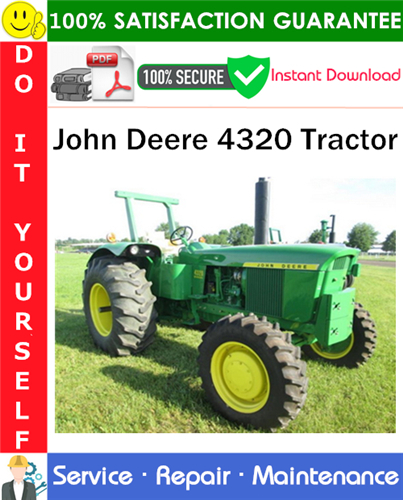 Thumbnail John Deere 4320 Tractor Service Repair Manual PDF Download ◆
