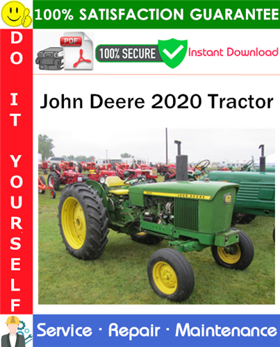 Thumbnail John Deere 2020 Tractor Service Repair Manual PDF Download ◆
