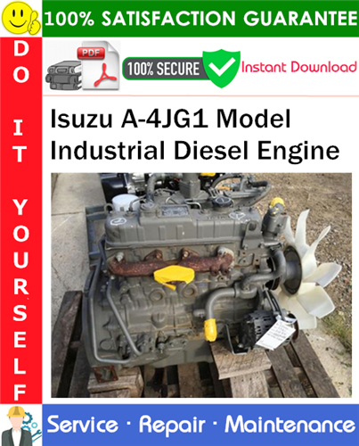 Thumbnail Isuzu A-4JG1 Model Industrial Diesel Engine Service Repair Manual PDF Download ◆