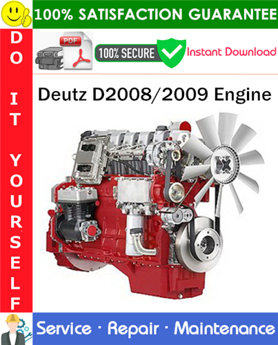 Thumbnail Deutz D2008/2009 Engine Service Repair Manual PDF Download ◆ Thumbnail Deutz D2008/2009 Engine Service Repair Manual PDF Download ◆