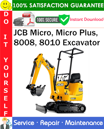 Thumbnail JCB Micro, Micro Plus, 8008, 8010 Excavator Service Repair Manual PDF Download ◆ Thumbnail JCB Micro, Micro Plus, 8008, 8010 Excavator Service Repair Manual PDF Download ◆