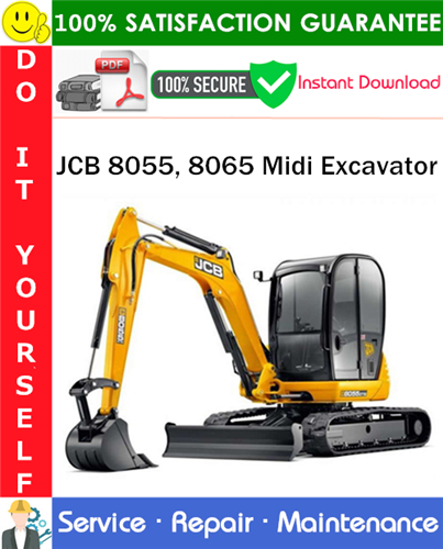 Thumbnail JCB 8055, 8065 Midi Excavator Service Repair Manual PDF Download ◆ Thumbnail JCB 8055, 8065 Midi Excavator Service Repair Manual PDF Download ◆