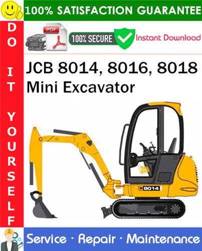 Thumbnail JCB 8014, 8016, 8018 Mini Excavator Service Repair Manual PDF Download ◆ Thumbnail JCB 8014, 8016, 8018 Mini Excavator Service Repair Manual PDF Download ◆
