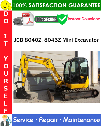 Thumbnail JCB 8040Z, 8045Z Mini Excavator Service Repair Manual PDF Download ◆ Thumbnail JCB 8040Z, 8045Z Mini Excavator Service Repair Manual PDF Download ◆