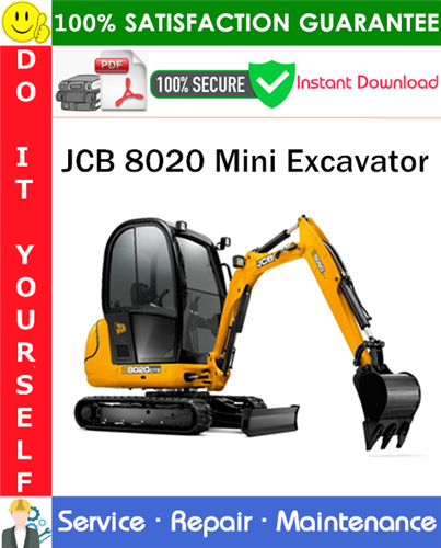 Thumbnail JCB 8020 Mini Excavator Service Repair Manual PDF Download ◆ Thumbnail JCB 8020 Mini Excavator Service Repair Manual PDF Download ◆