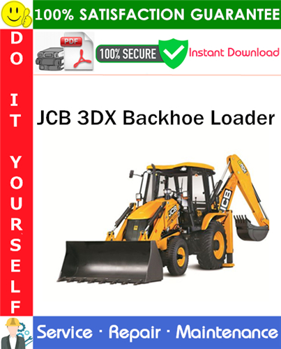 Thumbnail JCB 3DX Backhoe Loader Service Repair Manual PDF Download ◆