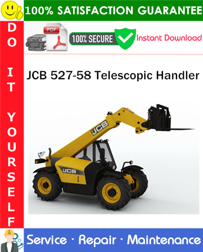 Thumbnail JCB 527-58 Telescopic Handler Service Repair Manual PDF Download ◆
