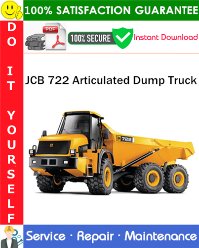 Thumbnail JCB 722 Articulated Dump Truck Service Repair Manual PDF Download ◆