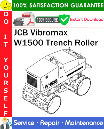 Thumbnail JCB Vibromax W1500 Trench Roller Service Repair Manual PDF Download (up to Serial Number JKC42000799) ◆