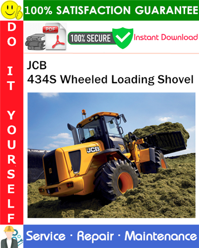 Thumbnail JCB 434S Wheeled Loading Shovel Service Repair Manual PDF Download ◆