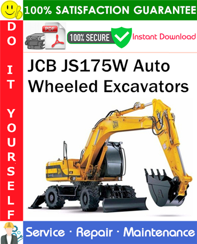 Thumbnail JCB JS175W Auto Wheeled Excavators Service Repair Manual PDF Download ◆ Thumbnail JCB JS175W Auto Wheeled Excavators Service Repair Manual PDF Download ◆