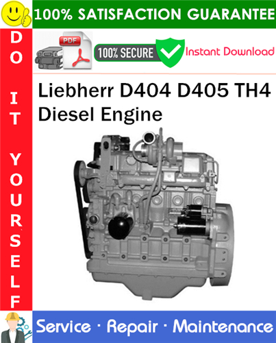 Thumbnail Liebherr D404 D405 TH4 Diesel Engine Service Repair Manual PDF Download ◆