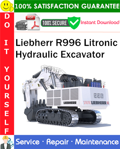 Thumbnail Liebherr R996 Litronic Hydraulic Excavator Service Repair Manual PDF Download ◆ Thumbnail Liebherr R996 Litronic Hydraulic Excavator Service Repair Manual PDF Download ◆