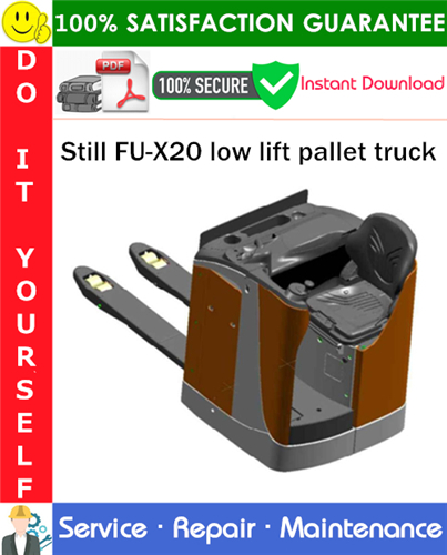 Thumbnail Still FU-X20 low lift pallet truck Service Repair Manual PDF Download ◆