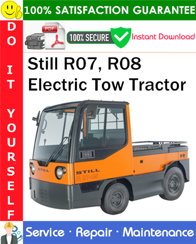 Thumbnail Still R07, R08 Electric Tow Tractor Service Repair Manual PDF Download ◆