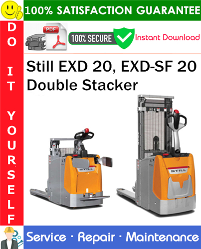 Thumbnail Still EXD 20, EXD-SF 20 Double Stacker Service Repair Manual PDF Download ◆