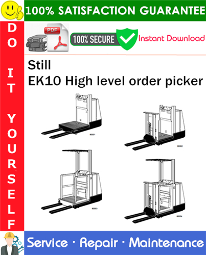 Thumbnail Still EK10 High level order picker Service Repair Manual PDF Download ◆