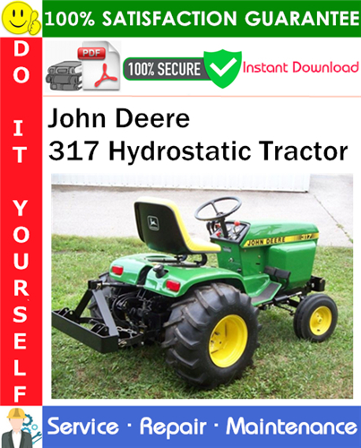 Thumbnail John Deere 317 Hydrostatic Tractor Service Repair Manual PDF Download ◆
