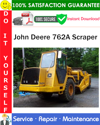 Thumbnail John Deere 762A Scraper Service Repair Manual PDF Download ◆