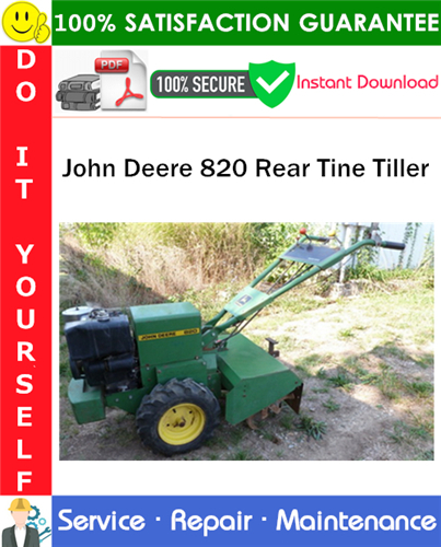 Thumbnail John Deere 820 Rear Tine Tiller Service Repair Manual PDF Download ◆