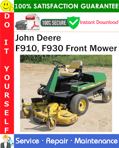 Thumbnail John Deere F910, F930 Front Mower Service Repair Manual PDF Download ◆